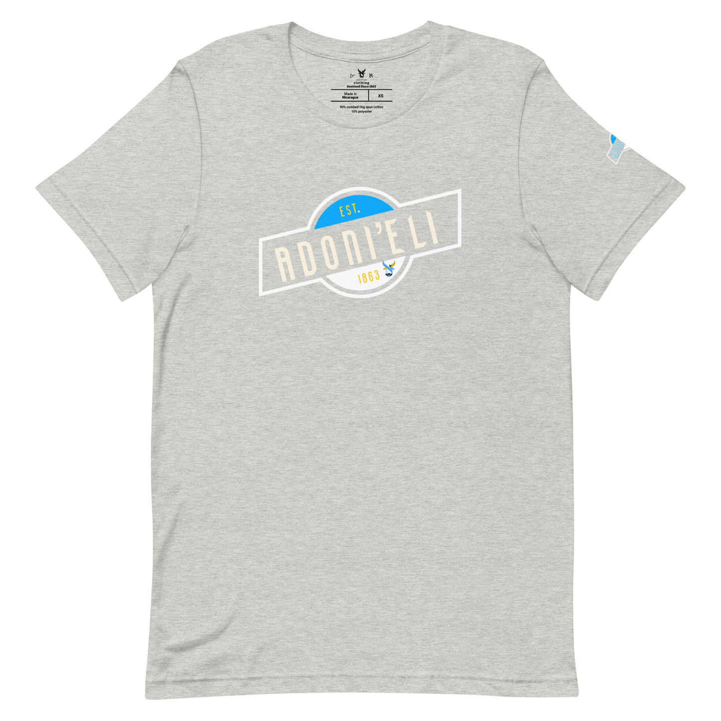 ADONI’ELI TEE w/ blue Aleph Logo Head