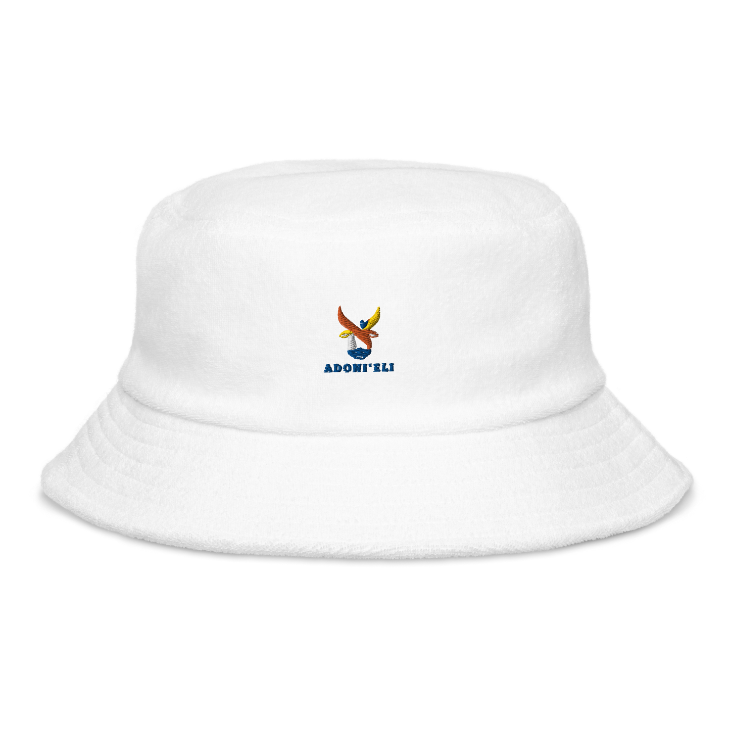 ALEPH LOGO terry cloth bucket hat