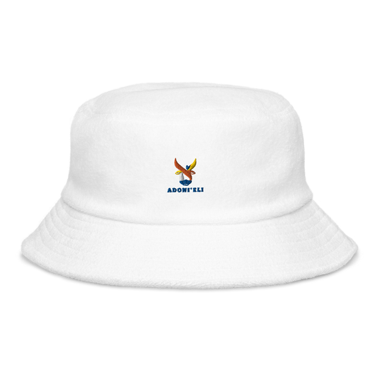 ALEPH LOGO terry cloth bucket hat